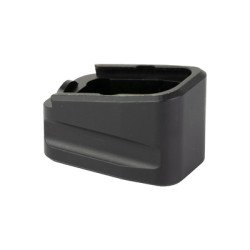 Warne Magazine Extension Fits Glock 43 9MM +2 Black 3132