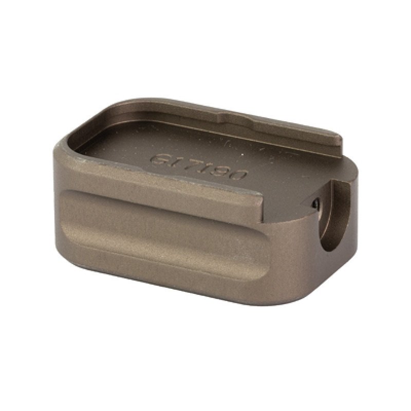 Warne Handgun Magazine Extensions are available in both increased capacity models and zero capacity models for 10 round capacity limits.  MPN: MEG17-0DE