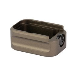 Warne Magazine Extension Fits Glock 19/23 9MM/.40 S&W +3/+2 Dark Earth MEG19-3-2DE