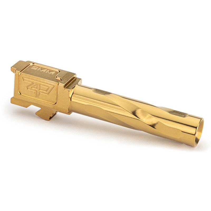 Zaffiri Precision Pistol Barrel 9MM 4.02 inches TiN Finish Gold For Glock 19 Gen 1-4 ZP19BG