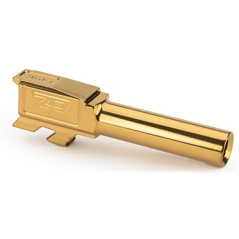 Zaffiri Precision Pistol Barrel 9MM 3.4 inches TiN/Gold For Glock 43 ZP43BG