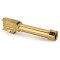 Zaffiri Precision Pistol Barrel Threaded 1/2x28 9MM 3.4 inches TiN Finish Gold For Glock 43 ZP43BTG